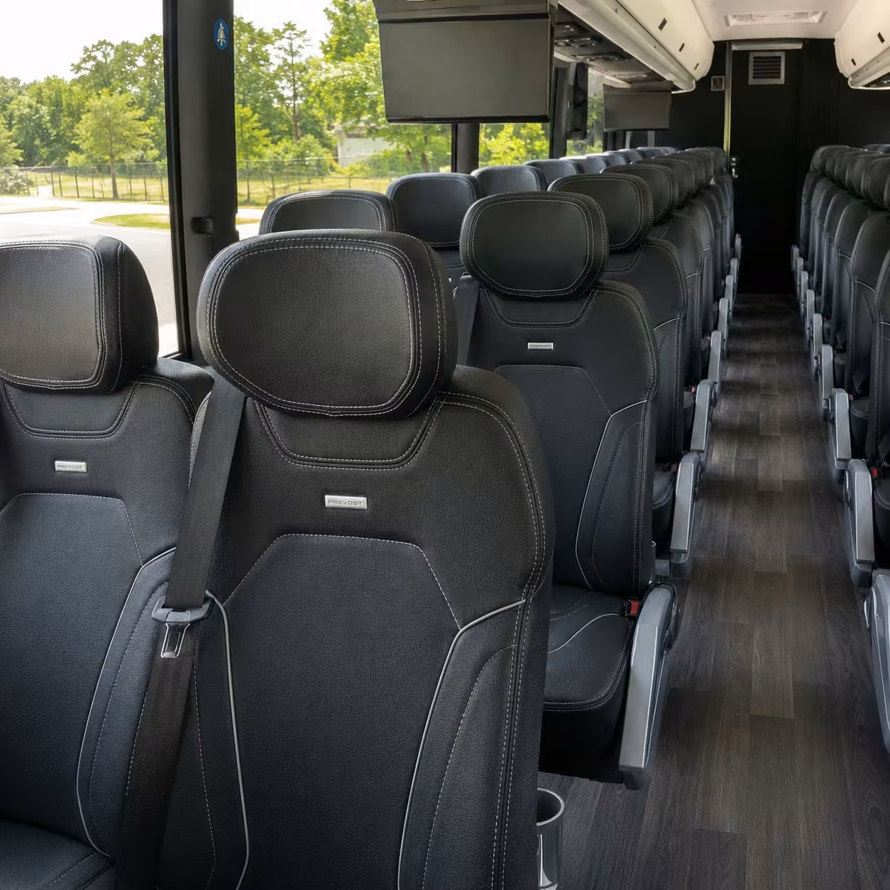 naples charter bus interior